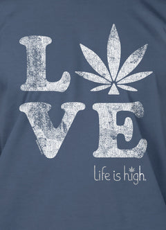 Love Hemp Blue T-shirt